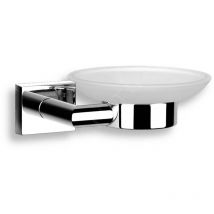 Novaservis - Titania Elis - Porte-savon avec support, verre dépoli/chrome 66436,0