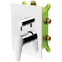 Titania Iris New - Unterputz-Armatur für 3 Geräte, mit Körpereinbau, Chrom BOX94451RX,0 - Novaservis