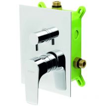 Titania Nice - Unterputz-Armatur für 2 Geräte, mit Körpereinbau, Chrom BOX97051R,0 - Novaservis