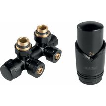 Zubehör - Anschlussset mit Mittelanschluss, Abstand 50 mm, schwarz ZTD30BL - Novaservis