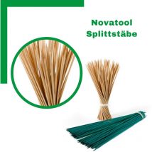200x Novatool Spaliere 200x 40 cm x 4 mm i natur i Pflanzstäbe Rankhilfe Bambus vielseitig einsetzbar