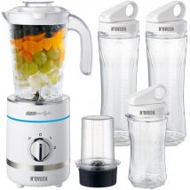 Unknown n'oveen Fitness Mixer Smoothie Maker, Standmixer, 500 Watt Multifunktions Sport Mixer – vitaminreiche und leckere Snacks für Sportler,