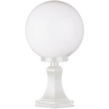 Borne classique cast IP44 E27 42W 400mm Blanc