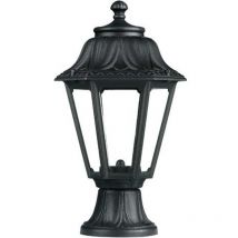 Borne classique INDURA MINI 6 IP55 E27 42W 390mm Noir