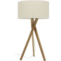 Lampe à poser WOOD E27 42W Bois de hêtre