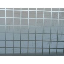 Film Vitrostatique pour Vitrage Carré - Motif Gaufré Imprimé – 45cm x 2m - Novotex