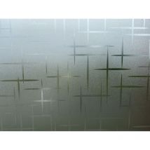 Film Vitrostatique pour Vitrage Etoiles - Motif Gaufré – 45cm x 2m - Novotex