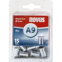 106440900 Occhiello (ø x l) 9 mm x 15 mm M6 Alluminio Alluminio 10 pz. - Novus