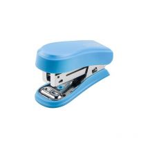 Novus - mini agrafeuse compacte - jusqu'à 12 feuilles - agrafage fermé et ouvert - 320 agrafes incluses - couleur bleue