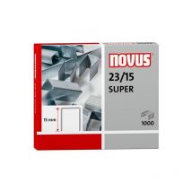 Punti metallici super 23/15 per cucitrici pesanti -scatola da 1000-. - Novus