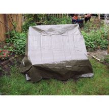 Gewebeplane Super Tarb Stand.B.6000xL.10000mm m.Aluminiumösen olivgrün