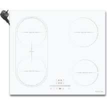 White Induction Hob 4 Burners With Flexzone, 60 Cm Built-in Induction Hob With Touch Control, Timer, Child Safety, Boost, 220v-240v, 3500w, With 