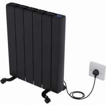 NRG 1500W Electric Ceramic Portable Radiator Wall Mounted Smart WIFI Control Heater Black
