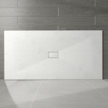 Manochoice - nrg 2000 x 1000mm White smc Rectangle Slate Effect Bathroom Shower Enclosure Tray