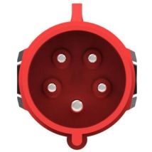 Attacco Spina 32A 5Pol – 20001001 – Adattatore per presa di alta qualità – 32A, Rosso – NRGKICK