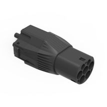 NRGKICK – 20001006 – Steckeraufsatz Typ 2 – 32 A – Schwarz – LED-Anzeigen – Aufladung von Elektrofahrzeugen