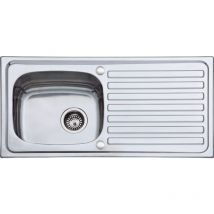 N.s.s - 940mm Reversible Inset (37") Stainless Steel Sink 1 Tap Hole