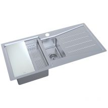 N.s.s - Kensington 1.5 Bowl Stainless Steel Inset Sink rhd