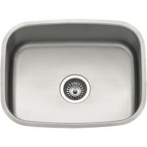 N.s.s - Large Undermount Sink 500 x 390 bowl - Stainless Steel - Stainless Steel
