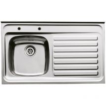 N.s.s - Single Bowl Sit On Sink 1000mm x 600mm rhd - Stainless Steel - Stainless Steel