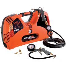 Nuair Kompressor, 2 l, 1.5 ps, 8 bar, ölfrei, tragbar, 1100 w, 97 dB, 195 l/min, orange