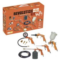 Nuair Druckluftwerkzeugset mit lackierpistole reifenfüllmessgerät und verschiedenen düsen für jede werkstatt