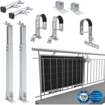 Nuasol - Balkonkraftwerkhalterung Gel nder Befestigung 1 Solarmodul Photovoltaik