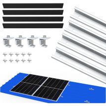 Nuasol - Kit de montage sur toiture en tôle trapézoïdale pour un panneau solaire