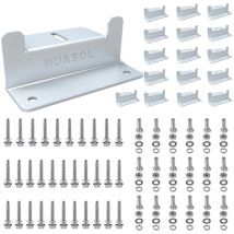 Nuasol - NuaFix 16x Soportes en z para el montaje de paneles solares de aluminio