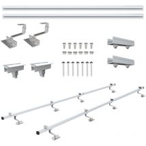 Nuasol - Photovoltaik Solarpanel Halterung Montage Set für Ziegeldach erweiterung
