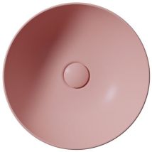 Nubes Compteur Top Céramique Lavabo Dia 40cm, Blush Mat