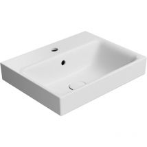 GSI - nubes lavabo en céramique 50x40cm, blanc mat