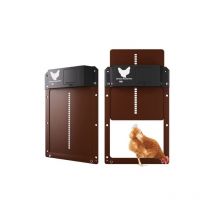 Rtgpt - Nueva puerta automática para gallinero, impermeable, automática con Sensor de luz, puerta automática de inducción para gallinero con pilas