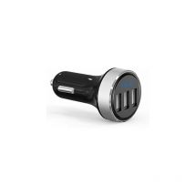 GRK - Nuevo mini cargador de coche de : 3 puertos usb iSmart qc 3.0-5 V/4.8 a, función de voltímetro con indicador led de nivel de batería,