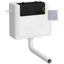 Mode - Nuie Concealed Cistern and Chrome Square Dual Flush Plate - XTY8M01