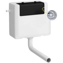 The Bath Co - Nuie Concealed Cistern and Chrome Traditional Round Dual Flush Push Buttons - XTY8T01