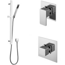 Nuie - Windon Thermostatic Concealed Mixer Shower with Shower Kit + Stop Tap