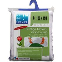 2035681 - Coprimaterasso Impermeabile Arnaud in Cotone, 190 x 120 cm, Bianco - Nuit Des Vosges