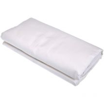 2094459 Cotoval Lenzuolo con Angoli Cotone in Tinta Unita Bianco 80 x 190 cm - Nuit Des Vosges