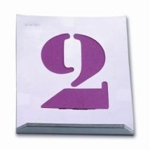 Numeracion pint 060 mm chapa aluminio Nusac