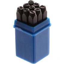 G01810 - Juego de sellos de número de punzón (6 mm), multicolor - Geko