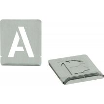 Stencil Numerici e Alfabetici A-Z 70mm in Zinco – Pittura per Bricolage e Decorazione – Turnus