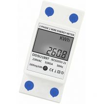 Numerique Electrique Compteur D'Energie Monophase Sur Rail Din Compteurs D'Electricite Une Deuxieme Phase De Fil Multifonction Compteur Electrique