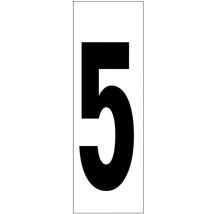 Numéro adhésif 46x140 mm. n ° 5