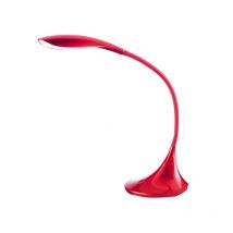 Lampada Da Tavolo Moderna Nunki Silicone e Materie Plastiche Rosso Lucido Led