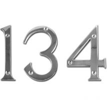 FPLUS numero de laton cromo brillo 7 100 mm c-tornillo , numero de laton cromo brillo 7 100 mm c-tornillo