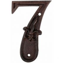 Numéro de maison en fonte Chiffre 7