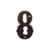 Numéro de maison 8 en fonte