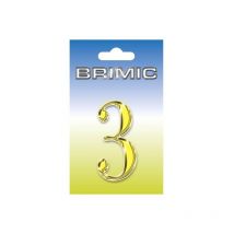 Numero Señal Atornillar 100Mm '3' Laton