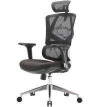 Nunca usado] Sihoo silla de oficina silla de escritorio ergonómica, apoyo lumbar respaldo alto apoyabrazos 3D, tapizado negro